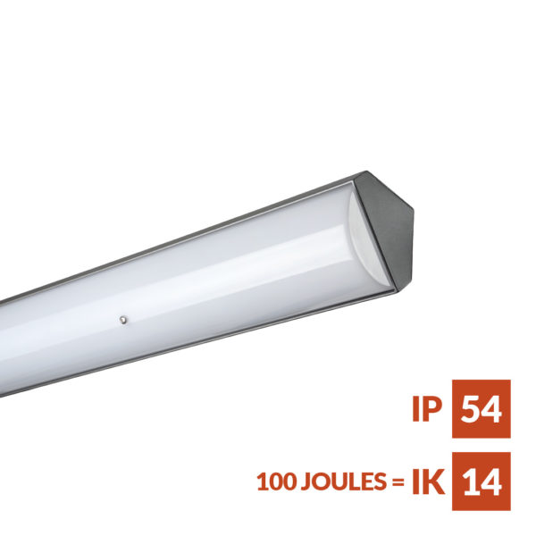 Parkalux Angled Versatile vandal and weather resistant linear fitting