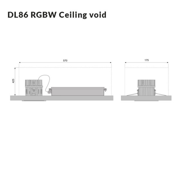 DL86 RGBW - ceiling void