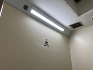 Obex Tuneable White Ligature Resistant Luminaire, Police Station Lighting
