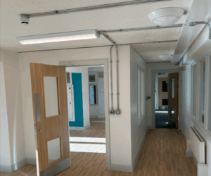 vandal resistant lighting, custodial lighting
