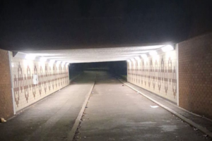 LED retrofit energy-efficient lighting White Hart Roundabout