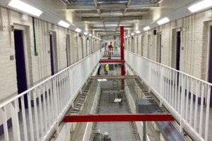 Custodial lighting, prison lighting, retrofit lighting, vandal resistant luminaries, linear luminaires