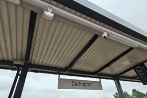 platform lighting, train station lighting, vandal resistant luminaires