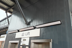 platform lighting, train station lighting, vandal resistant luminaires